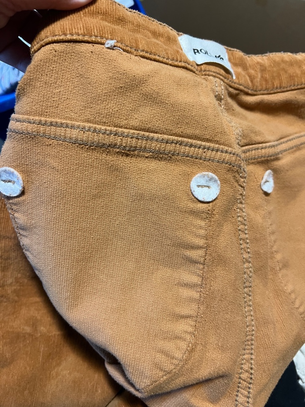 ROLLA’S EASTCOAST CROP FLARE HIGH RISE TAN CORDUROY PANTS SIZE 28 - Picture 16 of 16